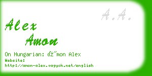 alex amon business card